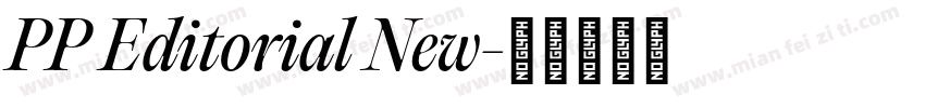 PP Editorial New字体转换